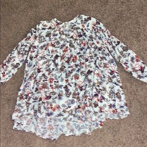 floral long sleeve dress